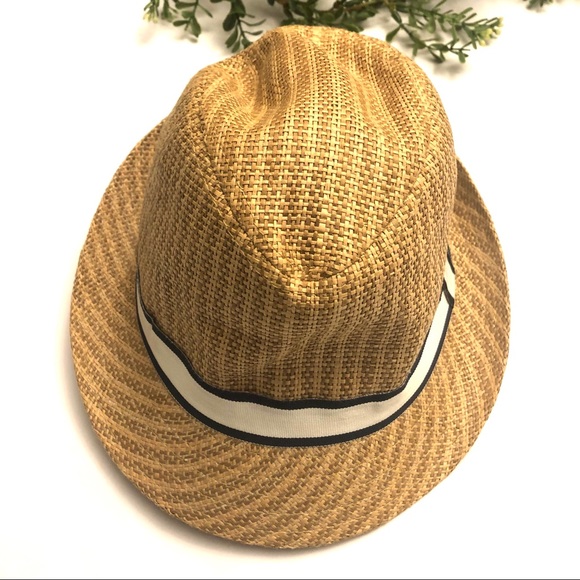 Straw studios Ken fedora w white ribbon br… - Picture 2 of 5